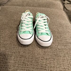 Mint Green Canvas Sneakers for Women